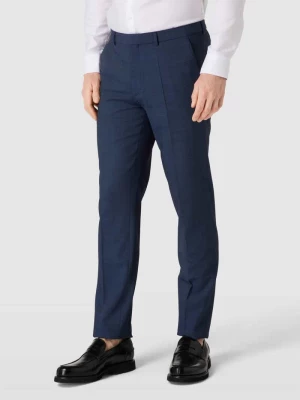 Spodnie do garnituru o kroju slim fit z dodatkiem żywej wełny model ‘Hesten’ HUGO