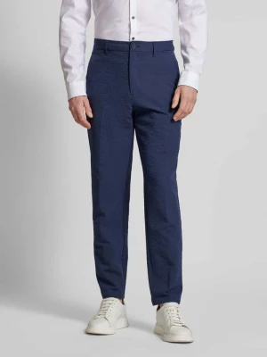 Spodnie do garnituru o kroju slim fit z fakturowanym wzorem Armani Exchange