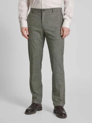 Spodnie do garnituru o kroju slim fit z fakturowanym wzorem model ‘Hank’ JOOP! Collection