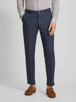 Spodnie do garnituru o kroju slim fit z fakturowanym wzorem model ‘Hank’ JOOP! Collection