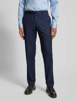 Spodnie do garnituru o kroju slim fit z fakturowanym wzorem model ‘Ryan’ Pierre Cardin