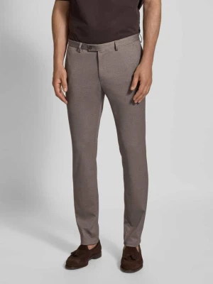 Spodnie do garnituru o kroju slim fit z kieszeniami z tyłu model ‘Ano’ Digel