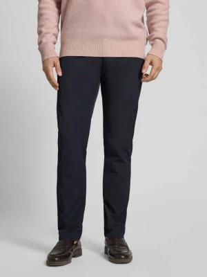 Spodnie do garnituru o kroju slim fit z kieszeniami z tyłu model ‘Pantaloni’ Armani Exchange Granatowy