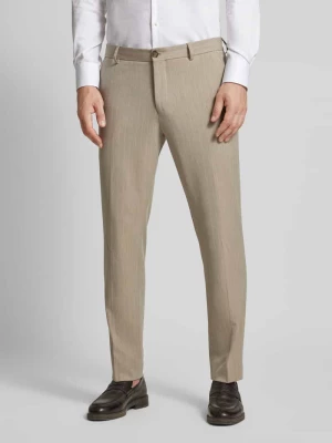 Spodnie do garnituru o kroju slim fit z kieszeniami z tyłu model ‘PETER’ Selected Homme
