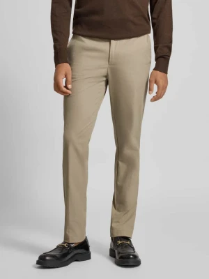 Spodnie do garnituru o kroju slim fit z mieszanki bawełny model ‘KAITON’ Boss