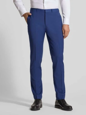 Spodnie do garnituru o kroju slim fit z mieszanki wełny model ‘HESTEN’ HUGO
