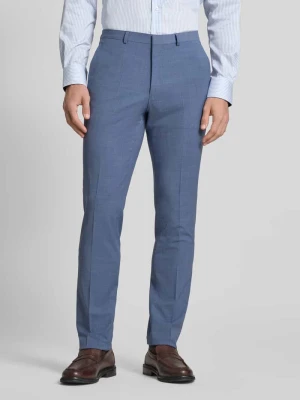 Spodnie do garnituru o kroju slim fit z mieszanki wełny model ‘HESTEN’ HUGO