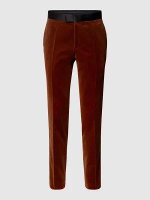 Spodnie do garnituru o kroju slim fit z obszyciem w kontrastowym kolorze Boss