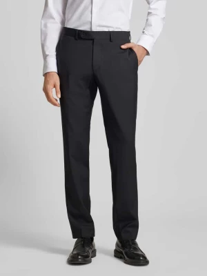 Spodnie do garnituru o kroju slim fit z wpuszczanymi kieszeniami Roy Robson
