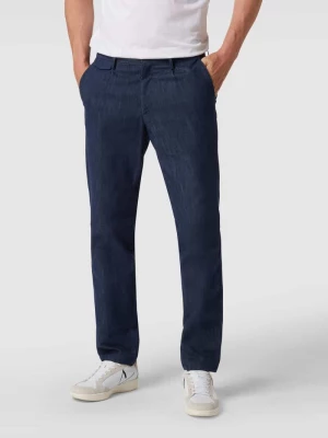 Spodnie do garnituru o kroju slim fit z wpuszczanymi kieszeniami w stylu francuskim Tommy Hilfiger