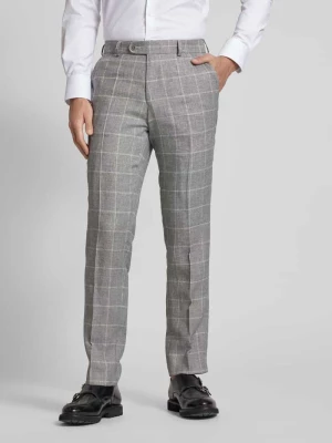 Spodnie do garnituru o kroju slim fit z wzorem w kratę model ‘Shiver-G’ carl gross