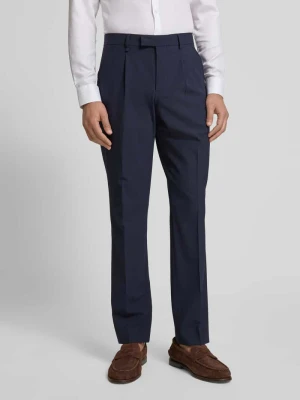 Spodnie do garnituru o kroju slim fit z zakładkami w pasie Paul Smith