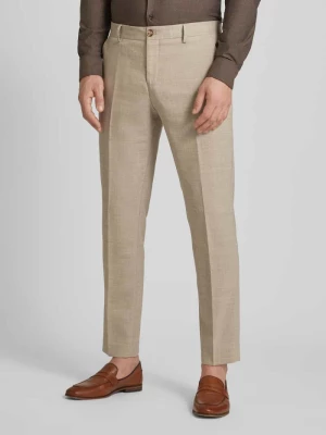 Spodnie do garnituru o kroju slim fit zapinane na guzik i zamek błyskawiczny model ‘OASIS’ Selected Homme