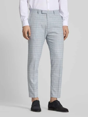 Spodnie do garnituru o kroju slim fit ze szlufkami na pasek model ‘BEPPE’ CINQUE