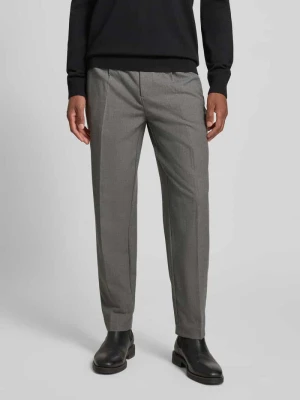 Spodnie do garnituru o kroju slim tapered fit w kant CK Calvin Klein