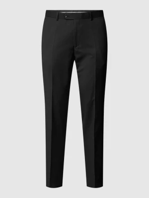 Spodnie do garnituru o kroju straight fit z żywej wełny model ‘STEVE’ carl gross