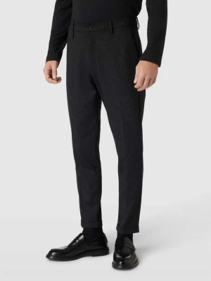 Spodnie do garnituru o kroju super skinny fit z efektem melanżu model ‘ASHE’ Antony Morato