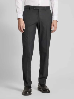 Spodnie do garnituru o kroju tapered fit w kant HECHTER PARIS