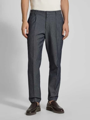 Spodnie do garnituru o kroju tapered fit z mieszanki bawełny model ‘PERIN’ Boss