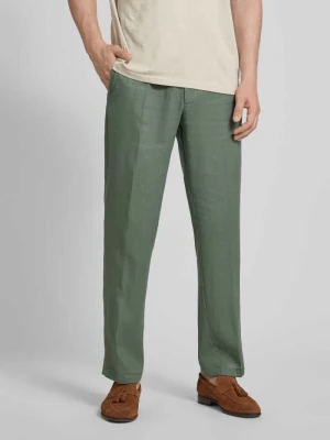 Spodnie do garnituru o kroju tapered fit z zakładkami w pasie model ‘OLE’ CG - Club of Gents