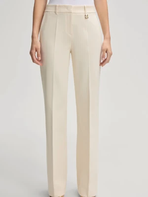 Spodnie do garnituru Polina w kolorze kremowym Joop