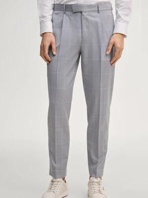 Spodnie do garnituru Rennet w jasnoniebieską kratę Joop