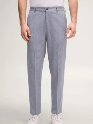 Spodnie do garnituru River w jasnoniebieską kratkę Joop