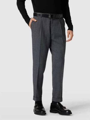 Spodnie do garnituru w kant z kieszeniami z tyłu model ‘Louis’ Boss