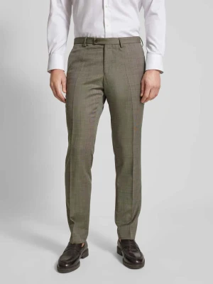 Spodnie do garnituru z mieszanki wiskozy model ‘Pascal’ CG - Club of Gents Khaki