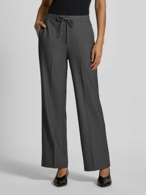 Spodnie do garnituru z prostą nogawką w kant comma