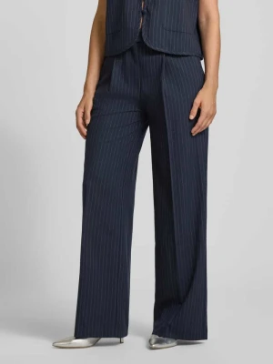 Spodnie do garnituru z szeroką nogawką i zakładkami w pasie model ‘Tyler’ LOLLYS LAUNDRY