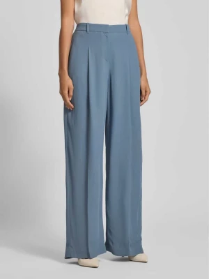 Spodnie do garnituru z szeroką nogawką z czystej wiskozy model ‘TIANA4’ Boss