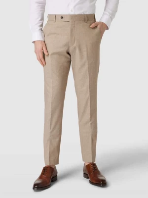 Spodnie do garnituru z wpuszczanymi kieszeniami w stylu francuskim w kolorze beżowym Wilvorst
