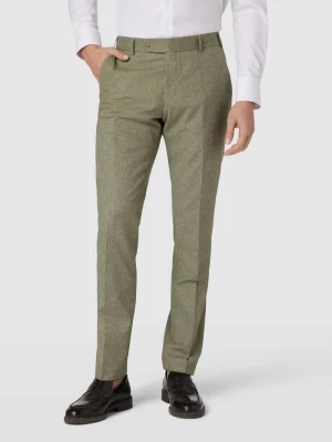 Spodnie do garnituru z wpuszczanymi kieszeniami w stylu francuskim w kolorze jasnozielonym Wilvorst