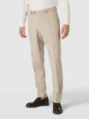 Spodnie do garnituru z żywej wełny z efektem melanżu model ‘Shiver’ carl gross