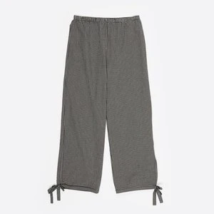 Spodnie do kostki regulowane krata czarne BIMBA Y LOLA