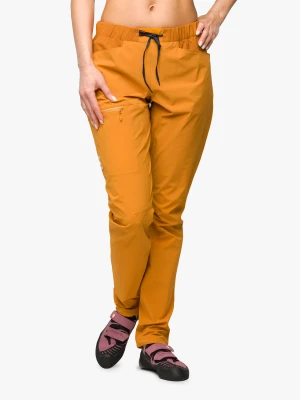 Spodnie do wspinaczki damskie Haglofs ROC Lite Slim Pant - yellow/g. brown