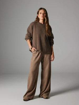 SPODNIE DORIS TAUPE DENIM S - Flawless