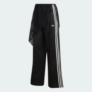 Spodnie dresowe 2W1 Firebird Loose z koronkową spódnicą Adidas czarny