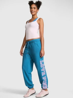 Spodnie dresowe Campus Fleece Victoria's Secret Niebieski