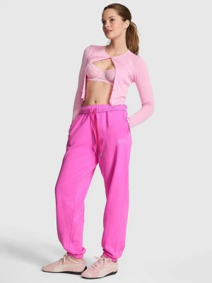 Spodnie dresowe Campus Fleece Victoria's Secret Różowy