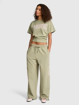 Spodnie dresowe Campus Fleece z szeroką nogawką i rozcięciami Victoria's Secret