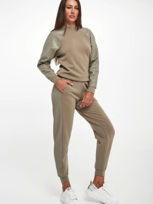 Spodnie dresowe damskie logowane ARMANI EXCHANGE