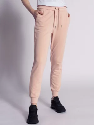 Spodnie dresowe damskie różowe Armani Exchange 8NYP97 YJ1GZ 14AA