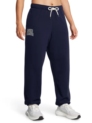 Spodnie dresowe damskie Under Armour UA Icon Hwt Terry Os Pant - granatowe