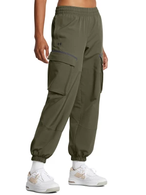 Spodnie dresowe damskie Under Armour Unstoppable Cargo Pant - beżowe