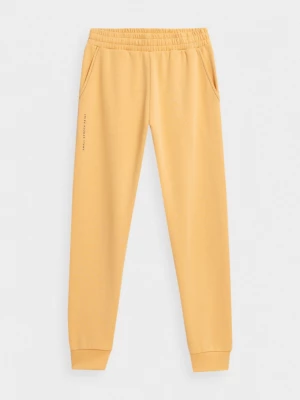Spodnie dresowe damskie - żółte OUTHORN
