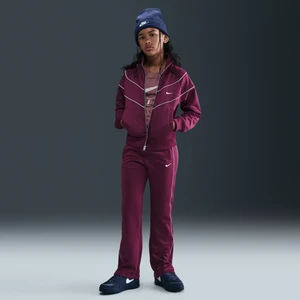 Spodnie dresowe dla dużych dzieci (dziewcząt) Nike - Czerwony