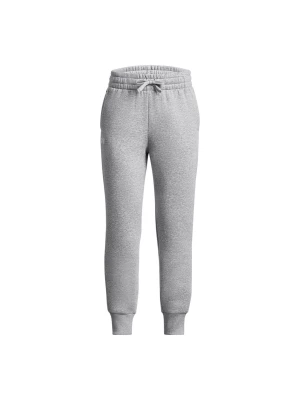 Spodnie dresowe dziewczęce Under Armour UA Rival Fleece Joggers - szare