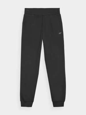 Spodnie dresowe joggery damskie - czarne 4F
